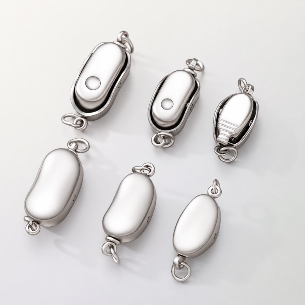 Pearl Trim Chain - 2/5 個ステンレス鋼ピーナッツ形状クラスプチェーンコネクタバックル DIY パールブレスレットネックレスジュエリー作成アクセサリー卸売