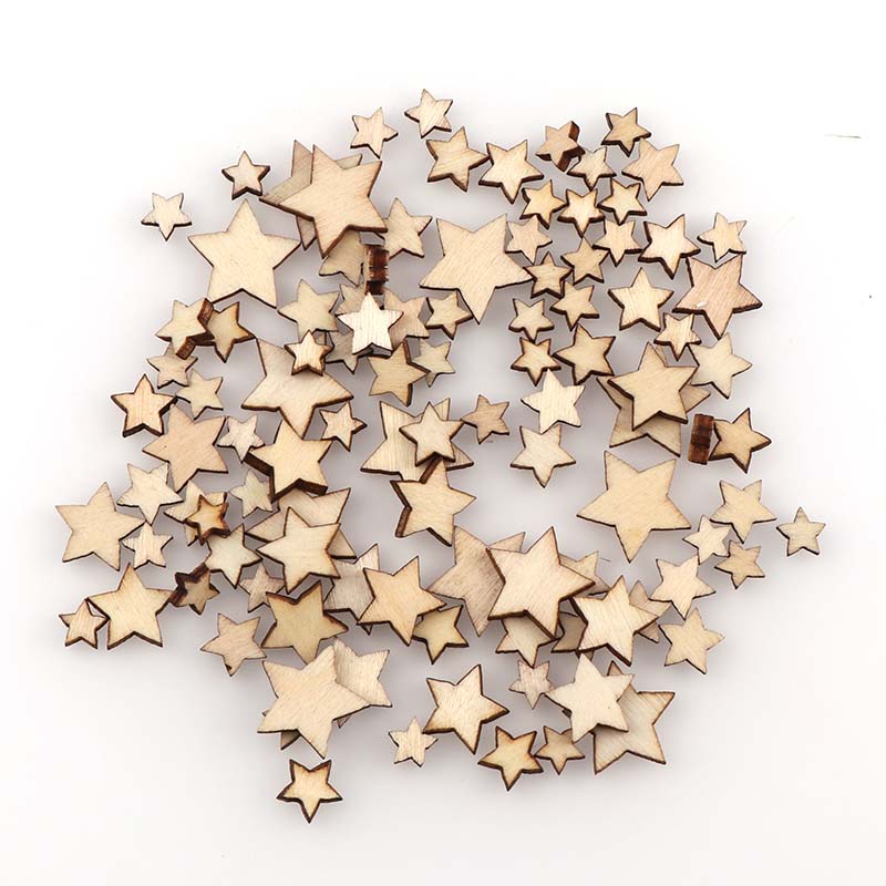 Embellishments For Scrapbooking - さまざまなサイズのミキシングペン,100個,五芒星,装飾的な装飾,工芸品のスクラップブッキング用品,手作りの落書きボタン