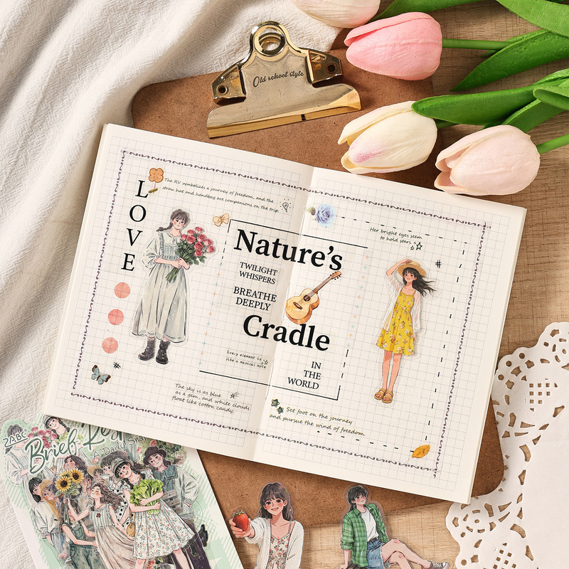 15枚入りエレガントな女性キャラクターステッカーパック 美し - Embellishments For Scrapbooking のレビューと価格